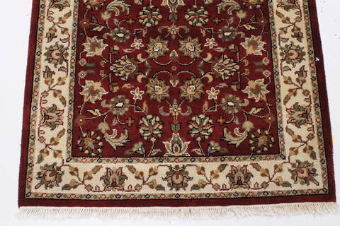 Kashmar Beige Runner Hand Knotted 28 X 62  Area Rug 250-26039 Image 5