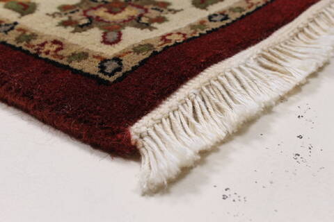 Kashmar Beige Runner Hand Knotted 28 X 62  Area Rug 250-26039 Image 6