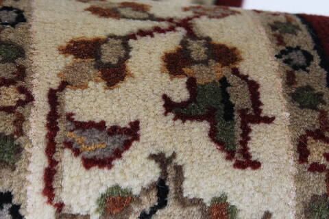 Kashmar Beige Runner Hand Knotted 28 X 62  Area Rug 250-26039 Image 7