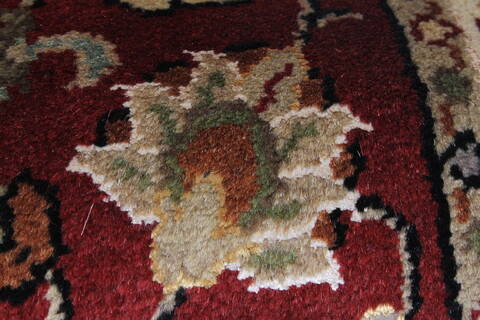 Kashmar Beige Runner Hand Knotted 28 X 62  Area Rug 250-26039 Image 8