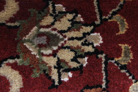 Kashmar Beige Runner Hand Knotted 28 X 62  Area Rug 250-26039 Image 9