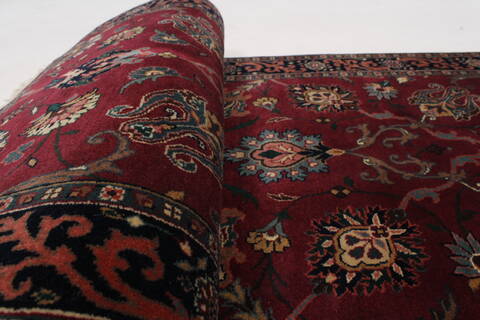Tabriz Red Runner Hand Knotted 26 X 511  Area Rug 250-26040 Image 10