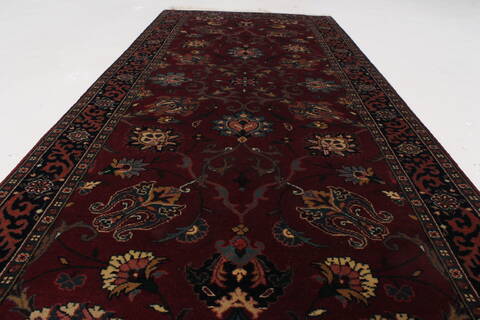 Tabriz Red Runner Hand Knotted 26 X 511  Area Rug 250-26040 Image 1
