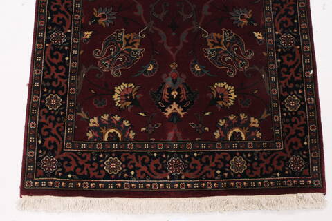 Tabriz Red Runner Hand Knotted 26 X 511  Area Rug 250-26040 Image 4