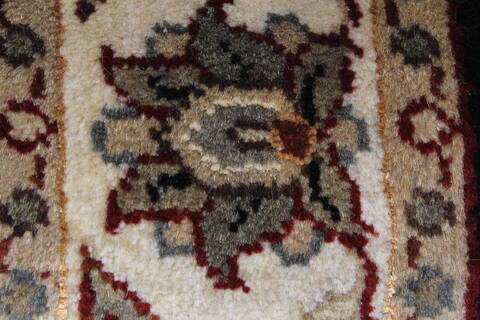 Kashmar Beige Runner Hand Knotted 28 X 61  Area Rug 250-26043 Image 10