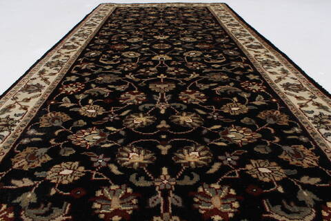 Kashmar Beige Runner Hand Knotted 28 X 61  Area Rug 250-26043 Image 2