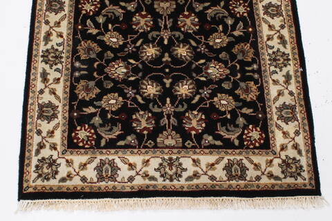 Kashmar Beige Runner Hand Knotted 28 X 61  Area Rug 250-26043 Image 5