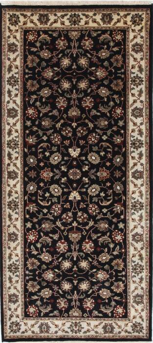 Kashmar Beige Runner Hand Knotted 28 X 61  Area Rug 250-26043 Image 0