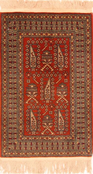 Shirvan Red Hand Knotted 111 X 31  Area Rug 100-26049 Image 0