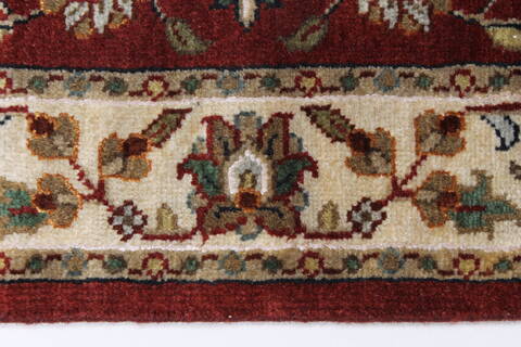 Kashmar Beige Runner Hand Knotted 28 X 61  Area Rug 250-26050 Image 3