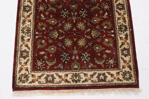 Kashmar Beige Runner Hand Knotted 28 X 61  Area Rug 250-26050 Image 5