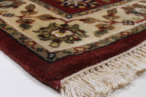 Kashmar Beige Runner Hand Knotted 28 X 61  Area Rug 250-26050 Image 6