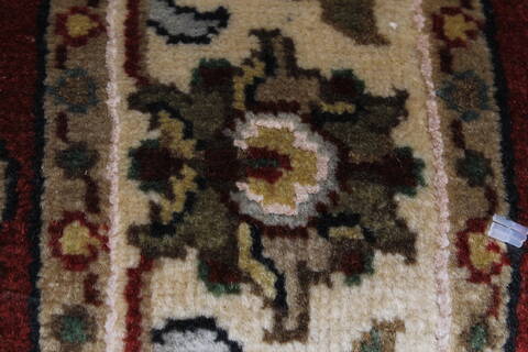 Kashmar Beige Runner Hand Knotted 28 X 61  Area Rug 250-26050 Image 9