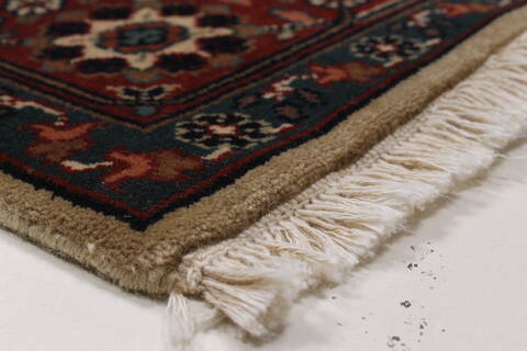 Tabriz Beige Runner Hand Knotted 26 X 61  Area Rug 250-26054 Image 6