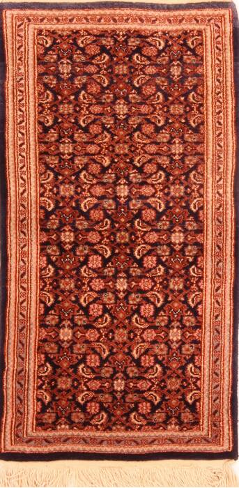 Tabriz Brown Hand Knotted 17 X 31  Area Rug 100-26058 Image 0