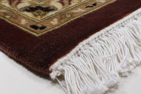 Tabriz Beige Hand Knotted 90 X 1110  Area Rug 250-26075 Image 6