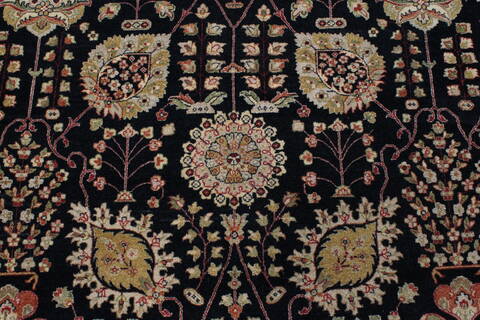 Tabriz Beige Hand Knotted 91 X 119  Area Rug 250-26076 Image 4