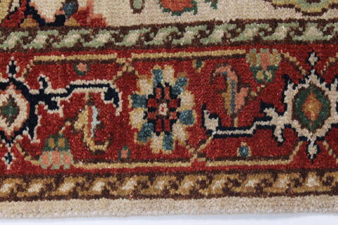 Serapi White Runner Hand Knotted 27 X 59  Area Rug 250-26090 Image 1
