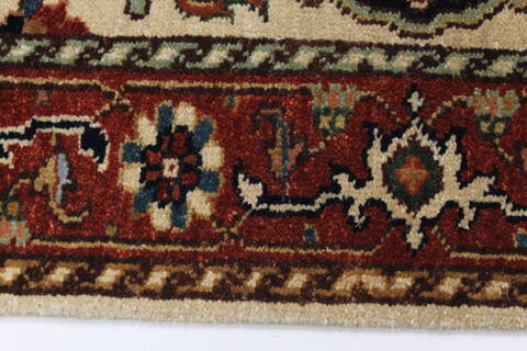 Serapi Beige Runner Hand Knotted 26 X 61  Area Rug 250-26110 Image 2