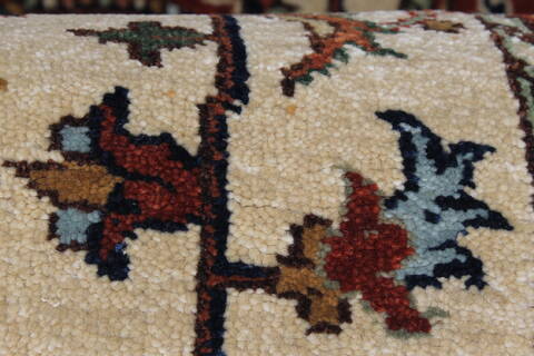 Serapi Beige Runner Hand Knotted 26 X 61  Area Rug 250-26110 Image 8