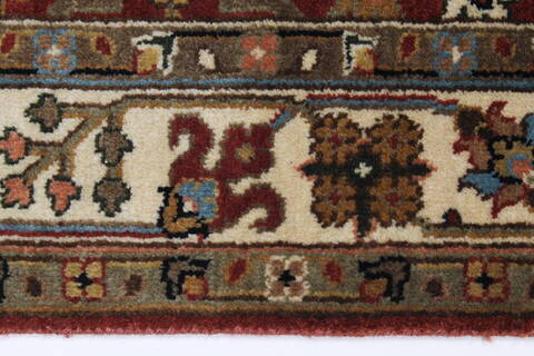 Semnan Beige Runner Hand Knotted 26 X 510  Area Rug 250-26132 Image 2