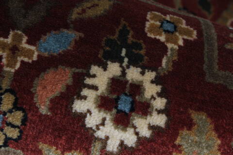 Semnan Beige Runner Hand Knotted 26 X 510  Area Rug 250-26132 Image 7