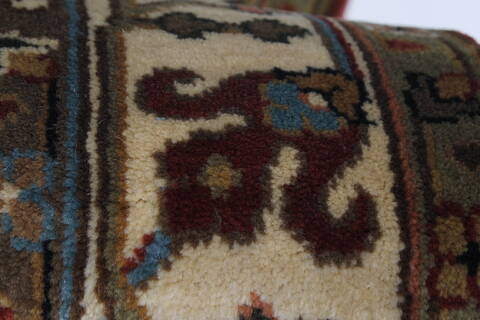 Semnan Beige Runner Hand Knotted 26 X 510  Area Rug 250-26132 Image 8