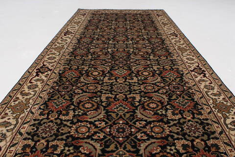 Herati Beige Hand Knotted 28 X 61  Area Rug 250-26172 Image 1