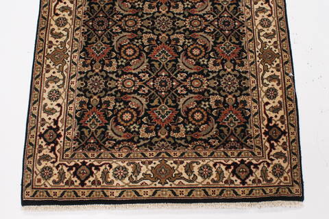 Herati Beige Hand Knotted 28 X 61  Area Rug 250-26172 Image 4