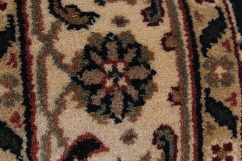 Herati Beige Hand Knotted 28 X 61  Area Rug 250-26172 Image 8