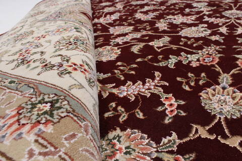 Tabriz Beige Hand Knotted 90 X 120  Area Rug 250-26175 Image 11