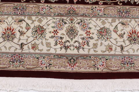 Tabriz Beige Hand Knotted 90 X 120  Area Rug 250-26175 Image 3