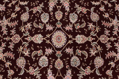 Tabriz Beige Hand Knotted 90 X 120  Area Rug 250-26175 Image 4