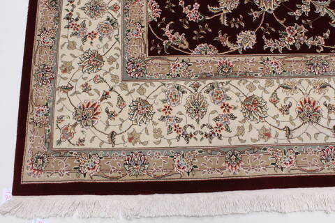 Tabriz Beige Hand Knotted 90 X 120  Area Rug 250-26175 Image 5