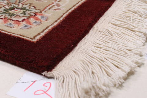 Tabriz Beige Hand Knotted 90 X 120  Area Rug 250-26175 Image 6