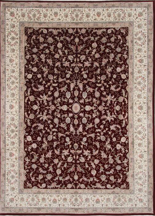 Tabriz Beige Hand Knotted 90 X 120  Area Rug 250-26175 Image 0
