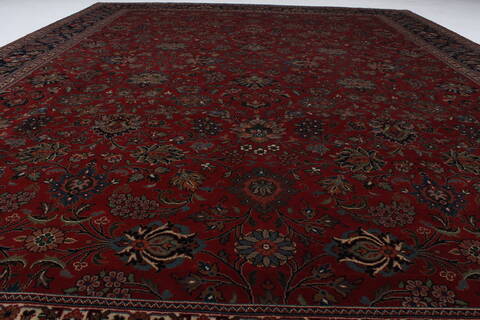 Tabriz Beige Hand Knotted 91 X 120  Area Rug 250-26181 Image 1