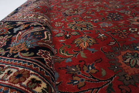 Tabriz Beige Hand Knotted 91 X 120  Area Rug 250-26181 Image 9