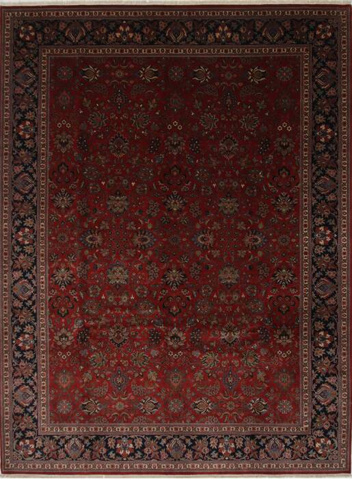 Tabriz Beige Hand Knotted 91 X 120  Area Rug 250-26181 Image 0