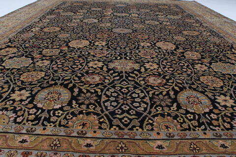 Kashan Beige Hand Knotted 811 X 123  Area Rug 250-26189 Image 3