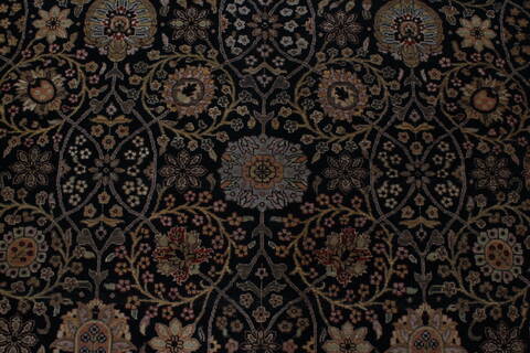 Kashan Beige Hand Knotted 811 X 123  Area Rug 250-26189 Image 5