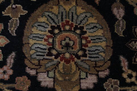Kashan Beige Hand Knotted 811 X 123  Area Rug 250-26189 Image 9