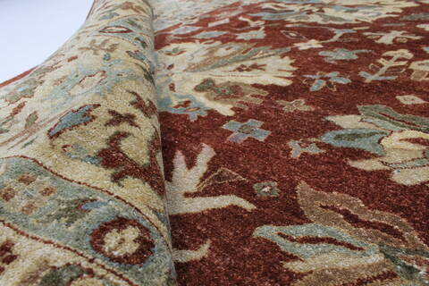 Kashmar Beige Hand Knotted 90 X 1110  Area Rug 250-26190 Image 10