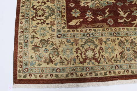 Kashmar Beige Hand Knotted 90 X 1110  Area Rug 250-26190 Image 5
