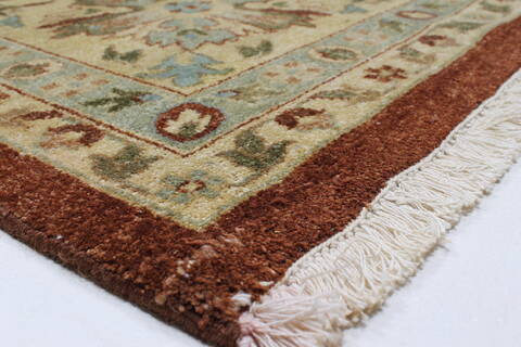 Kashmar Beige Hand Knotted 90 X 1110  Area Rug 250-26190 Image 6