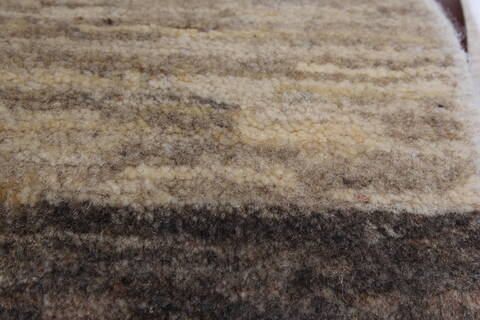 Gabbeh Grey Runner Hand Knotted 25 X 66  Area Rug 250-26208 Image 1