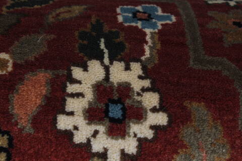 Semnan Beige Runner Hand Knotted 27 X 510  Area Rug 250-26209 Image 10