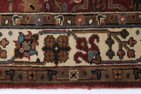 Semnan Beige Runner Hand Knotted 27 X 510  Area Rug 250-26209 Image 4