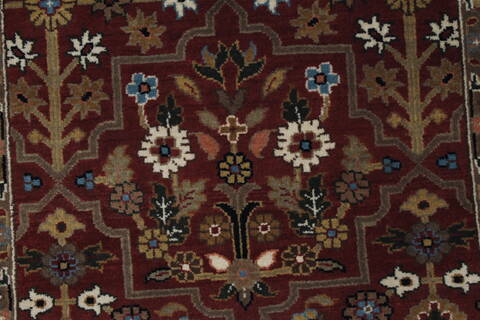Semnan Beige Runner Hand Knotted 27 X 510  Area Rug 250-26209 Image 5