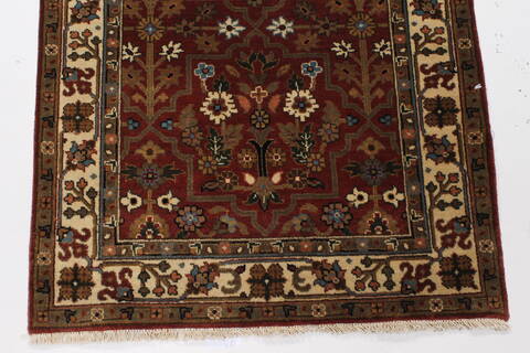 Semnan Beige Runner Hand Knotted 27 X 510  Area Rug 250-26209 Image 6